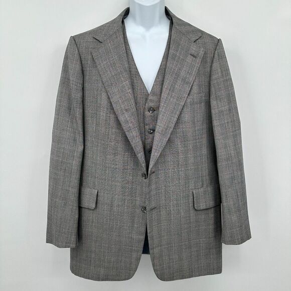 Neiman Marcus Other - Vintage 70s Neiman Marcus Blazer Vest Mens Size 46 Extra Long Glenurquhart Check